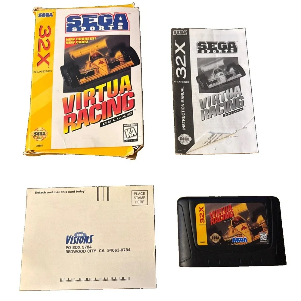 SEGA Sports Virtua Racing Deluxe Complete In Box Sega Genesis 32X TESTED